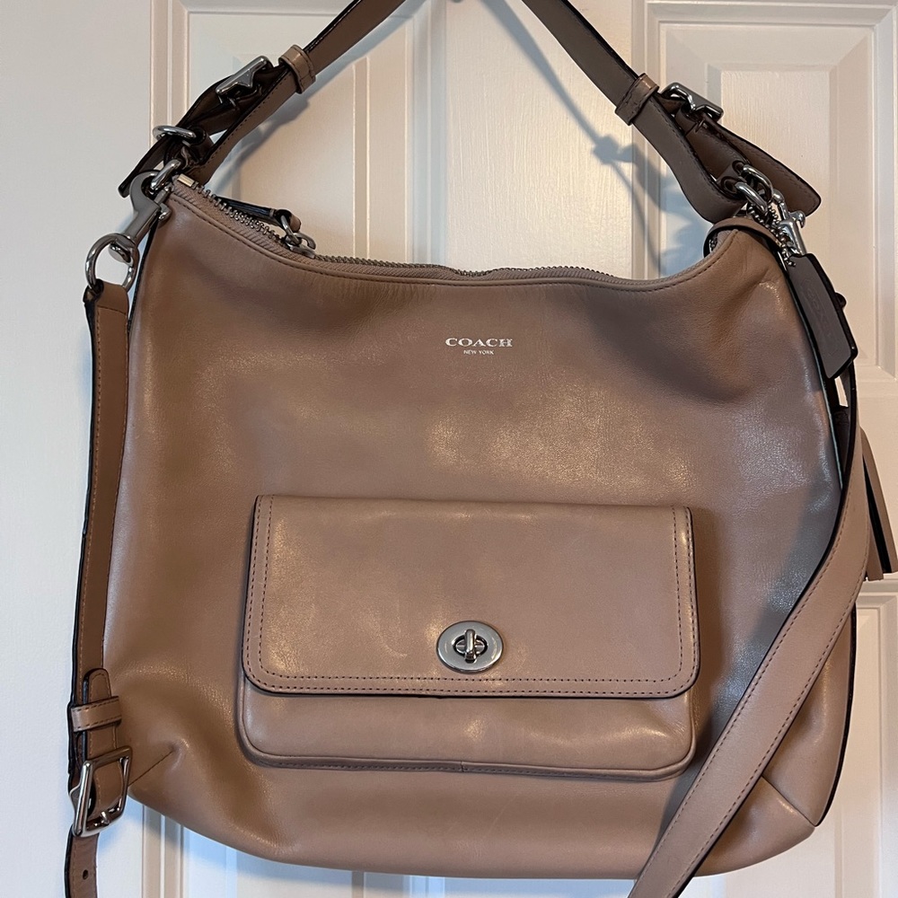 Coach Tan Leather Hobo Bag